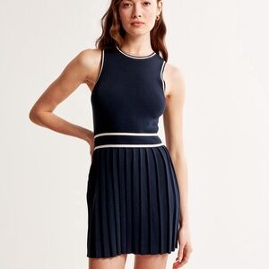 Abercrombie Pleated Mini Sweater Dress